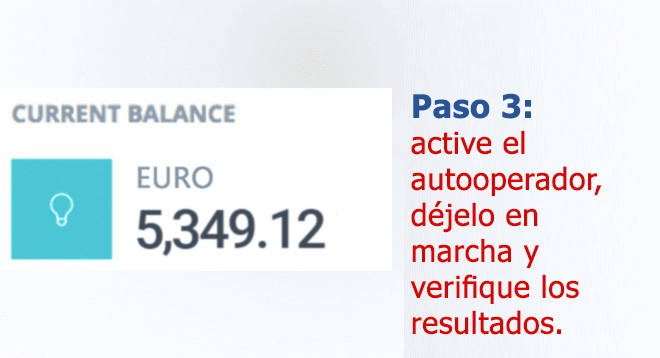 Paso 3: active el autooperador y verifique los resultados